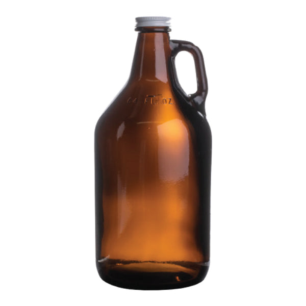 64 oz. Amber Glass Growler #323