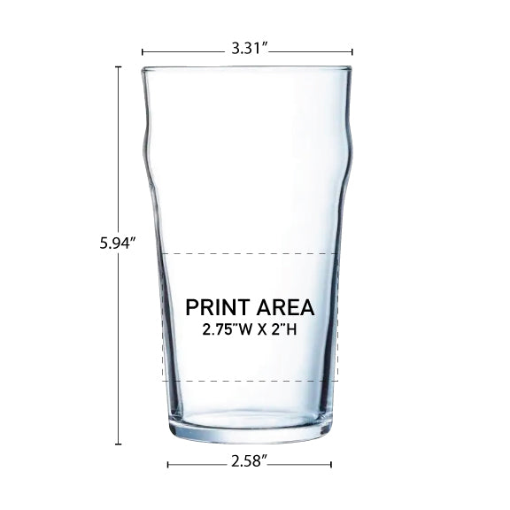 20 oz. Heat Treated Nonic Pub #177