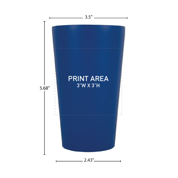 19 oz. Double Wall Stainless Pint - Matte Blue #88-DW-05M