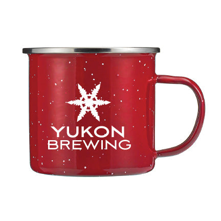 17 oz. Porcelain Enamel Campfire Mug - Red