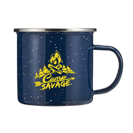 17 oz. Porcelain Enamel Campfire Mug - Black