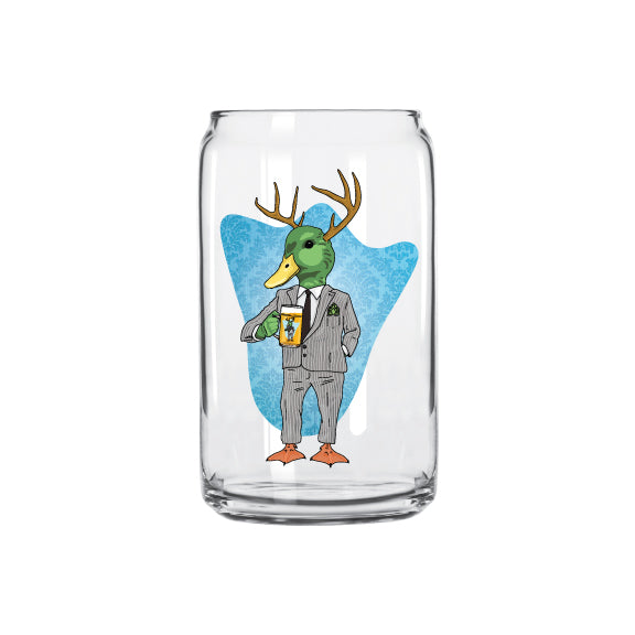 16 oz. Beer Can Glass #328