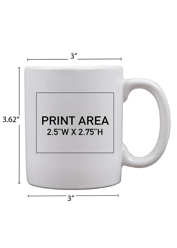 11 oz. White Ceramic Mug #600