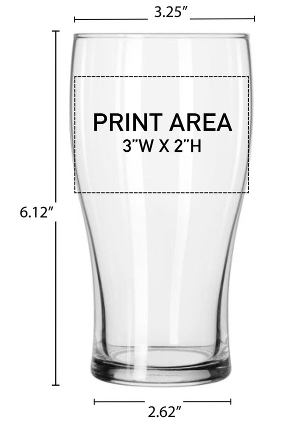 20 oz. Pub Glass #617 - 3