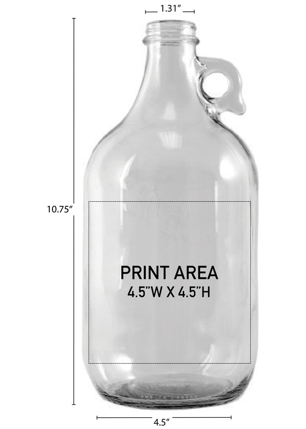 64 oz. Clear Growler #629 - 3