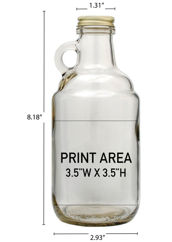 750ml Clear Jug Growler #653 - 3