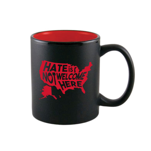 11 oz. Red/Black C-Handle Mug #67m-3/7