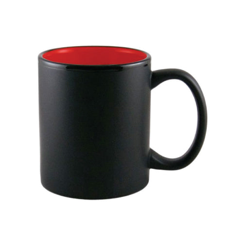 11 oz. Red/Black C-Handle Mug #67m-3/7