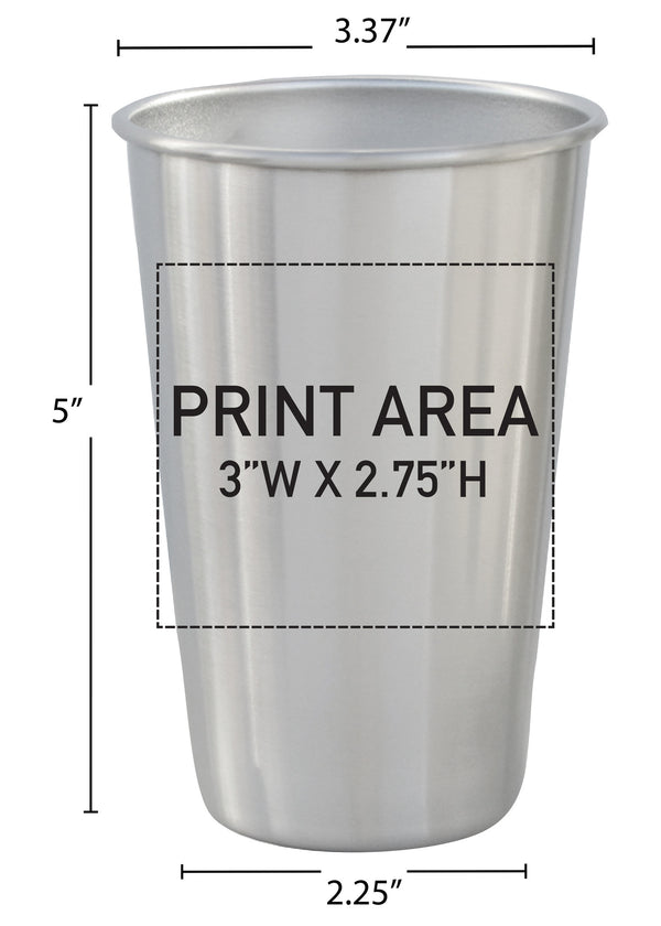 16 oz. Stainless Steel Pint #88-02 - 3