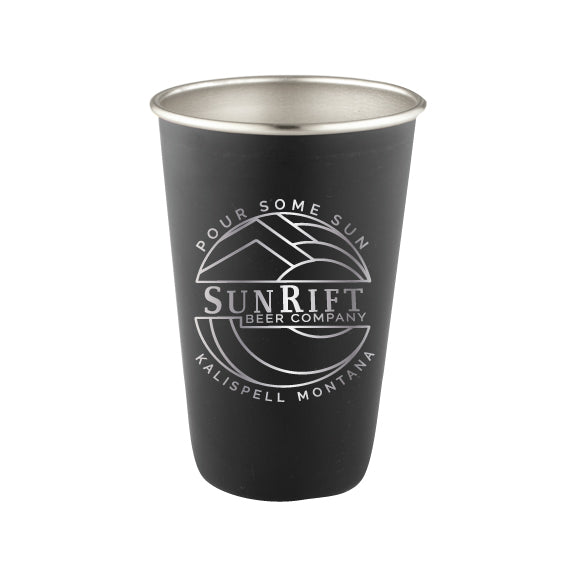 16 oz. Matte Black Stainless Pint #88-07m