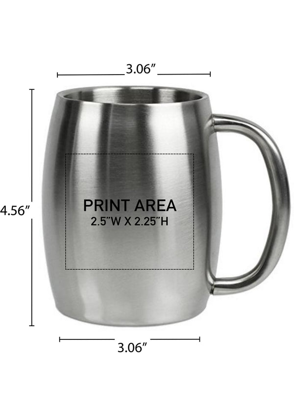 14 oz. Double Wall Stainless Mug #96-02 - 3