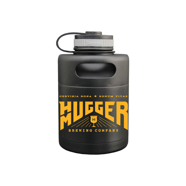 32 oz. Black Double Wall Pony Keg Growler #PK-32-M07