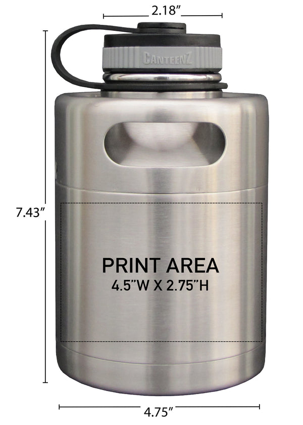 32 oz. Double Wall Pony Keg Growler #PK-32