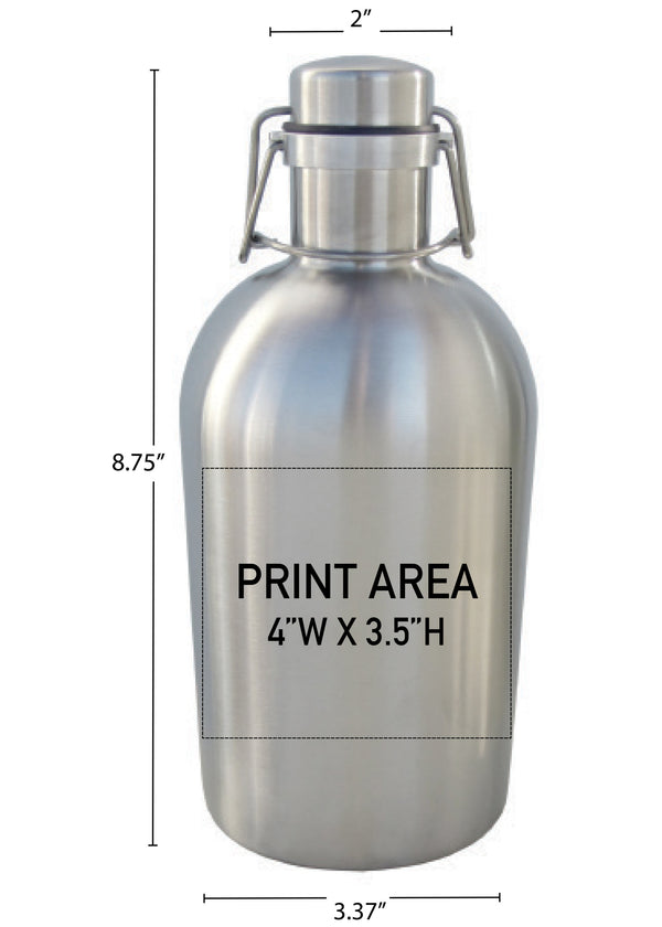 32 oz. SS Swingtop Growler #SG-32 - 3